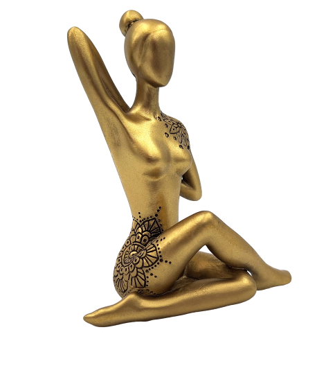 Yoga - Złota Figurka Dekoracyjna – Idealny Prezent dla Miłośnika Jogi  (2).jpg
