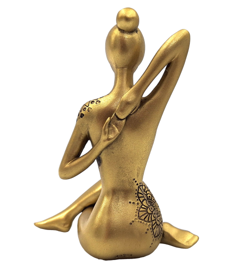 Yoga - Złota Figurka Dekoracyjna – Idealny Prezent dla Miłośnika Jogi  (3).jpg
