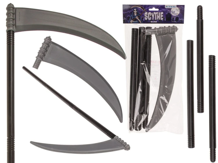 Kosa Grozy Dekoracja na Imprezę Halloween dodatek do stroju Śmierć .jpg