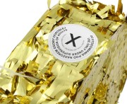 Piniata cyfra 50 metaliczna złota foliowa,50x40.5x8 cm na Urodziny Imprezę Prezent