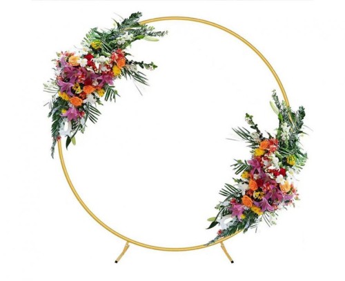 Stelaż okrągły dekoracyjny złoty 150cm na balony ozdoby