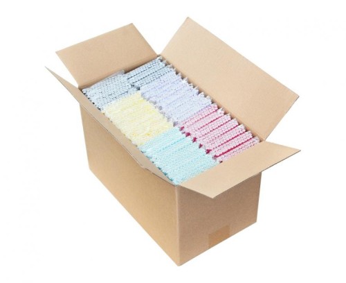 Rurki Słomki papierowe mix wzorów 6x197mm Karton 1400 szt.