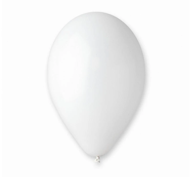 Balony G90 pastel 10" białe Zestaw 500 szt. lateksowe