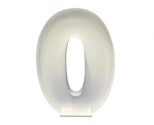 Szablon do wypełniania balonami - cyfra 0