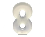 Szablon do wypełniania balonami - cyfra 8