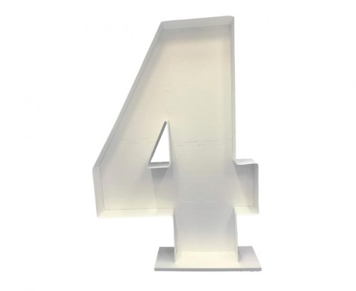 Szablon do wypełniania balonami - cyfra 4