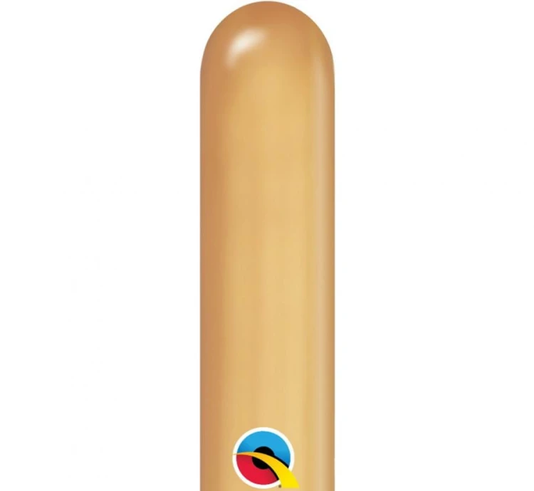 Balony QL modelina 260 chrom złoty Zestaw 100 szt. lateksowe