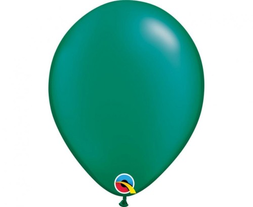 Balony QL 11" 30 cm metalik zielony Zestaw 100 szt.