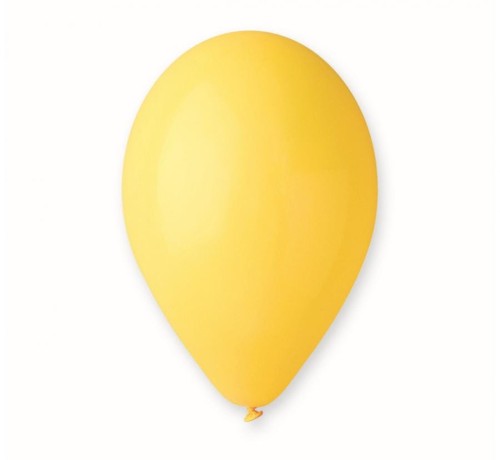 Balony G90 pastel 10" żółte Zestaw 500 szt. lateksowe