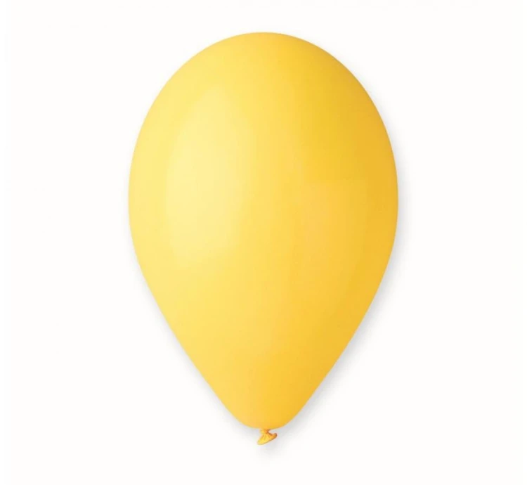 Balony G90 pastel 10" żółte Zestaw 500 szt. lateksowe