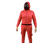 Strój Przebranie Gra w Kolory Czerwony Kółko rozm. 56