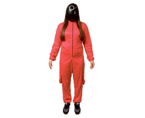 Strój Przebranie Gra w Kolory Czerwony Kółko rozm. 38