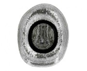 Kapelusz Groovy silver na Imprezę Przebranie
