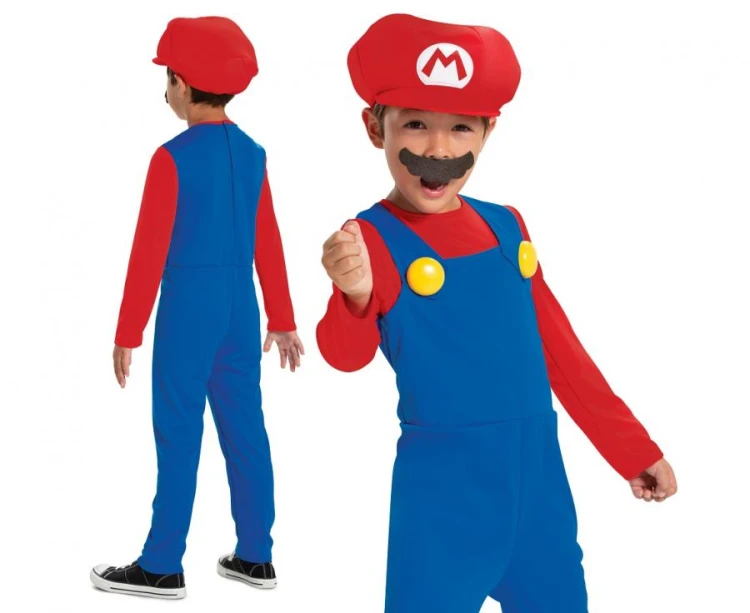 Strój Przebranie Super Mario Fancy Nintendo licencja rozm. M (7-8 lat)