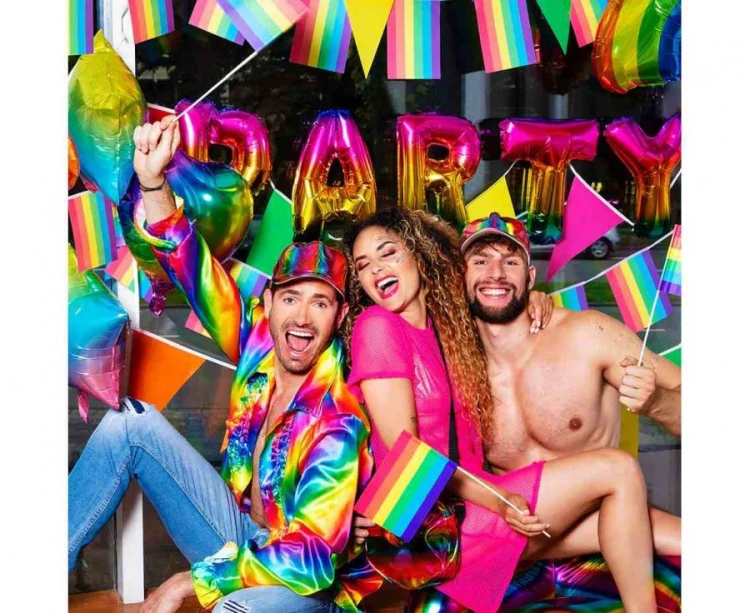 Koszula Party tęczowa na Imprezę rozm. XL