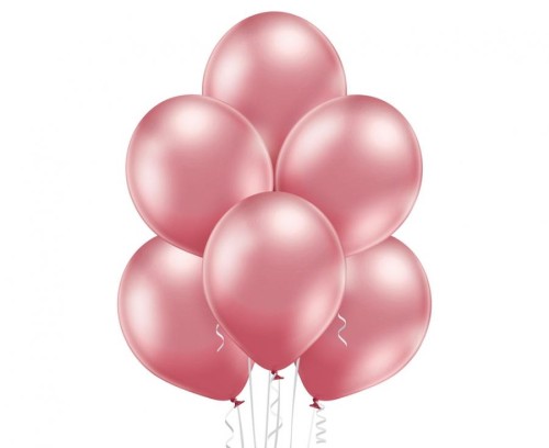 Balony lateksowe 30 cm 12” Glossy Pink 100 szt. błyszczące różowe