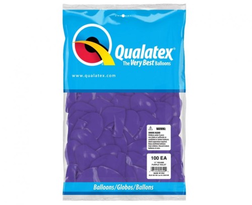 Balony lateksowe QL 28cm 11" pastel fioletowy 100 szt.
