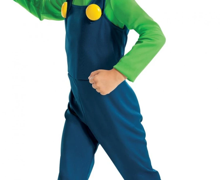 Strój Luigi Fancy Przebranie Kostium Nintendo licencja rozm. M 7-8 lat