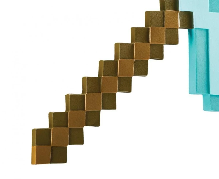 Diamentowy Kilof Minecraft turkusowy licencja