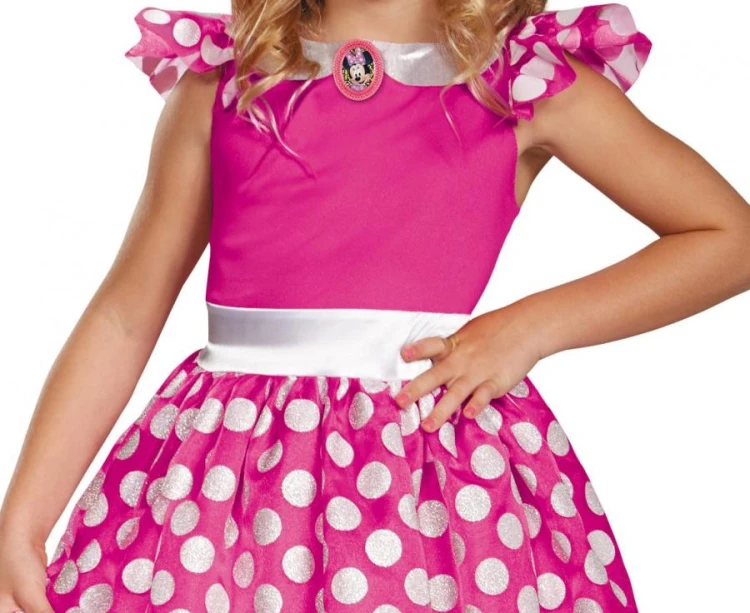 Strój Minnie Pink Classic Minnie Mouse Przebranie Myszka Minnie Kostium Myszka Mini licencja rozm S 5-6 lat