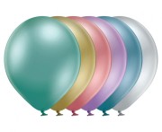 Balony lateksowe kolorowe Chromowane Mix Glossy Assorted 12" 100 sztuk