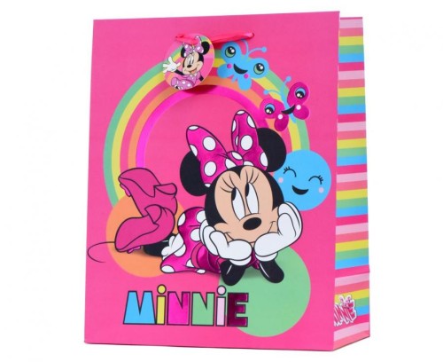 Torebka Prezentowa Disney L 26,4x32,4x13,7 cm zestaw mix 12 sztuk