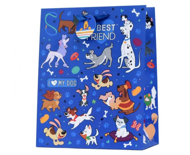 Torebka Prezentowa Disney L 26,4x32,4x13,7 cm zestaw mix 12 sztuk