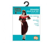 Przebranie na Halloween Hiszpanka hiszpańska sukienka nakrycie głowy sukienka rozm M