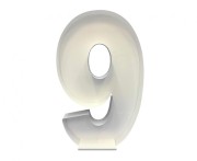 Szablon do wypełniania balonami cyfra 9 stelaż na balony urodzinowe 9