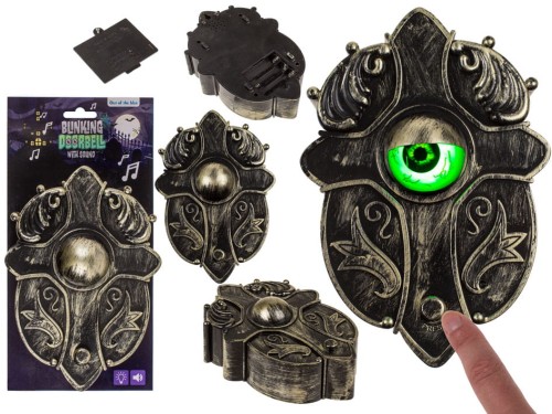 Straszny Dzwonek do Drzwi z Okiem mroczny dźwięk otwierające oko Halloween .jpg