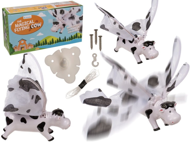 Latająca Krowa Zabawny Gadżet dla Każdego śmieszna zabawka Dekoracja .jpg
