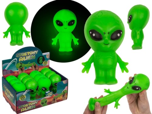 Stretchy Alien Gniotek Antystresowy Ufoludek UFO Świecący w Ciemności 2.jpg