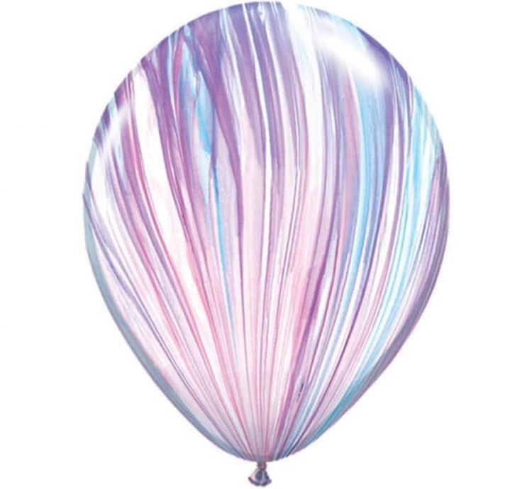 Balony lateksowe fiolet niebieski pastel agat Fashion 25 szt QL 11"