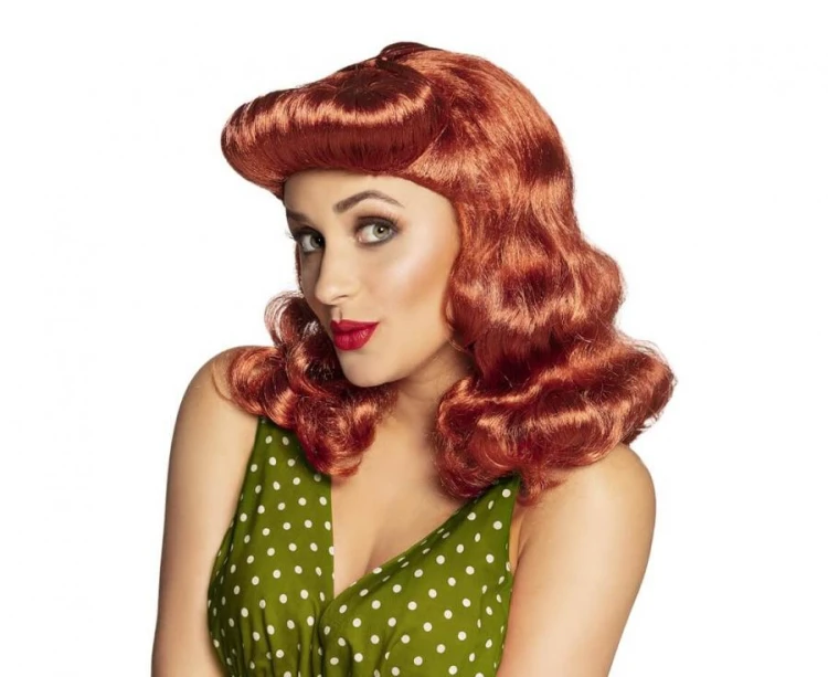 Peruka ruda RETO DAMA lady LATA 30 40 PIN UP