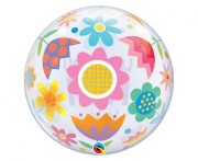 Balon foliowy Kocham Cię Mamo serca kwiatki Love You Mom 22" QL Bubble