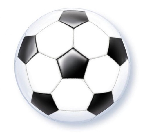 Balon foliowy Piłka nożna kibica 22" QL Bubble