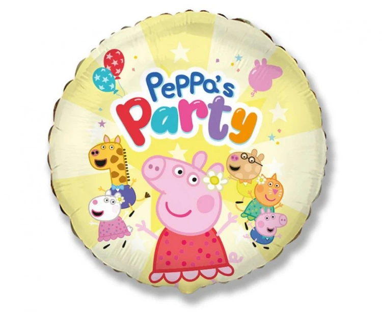 Balon foliowy Świnka Peppa urodzinowy na urodziny Peppa's Party 18"