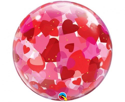 Balon foliowy Walentynki I Love You Paper Hearts 22"