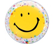 Balon foliowy Uśmiech Buźka Get Well Soon Smile Faces 22" QL Bubble