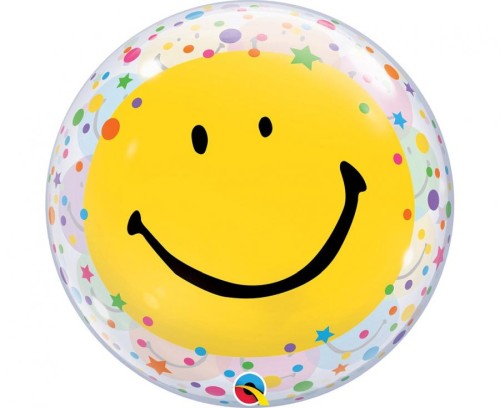 Balon foliowy Uśmiech Buźka Get Well Soon Smile Faces 22" QL Bubble
