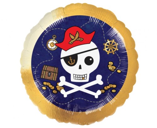 Balon foliowy z piratem piracki balon piracka czacha Pirates Map 18"