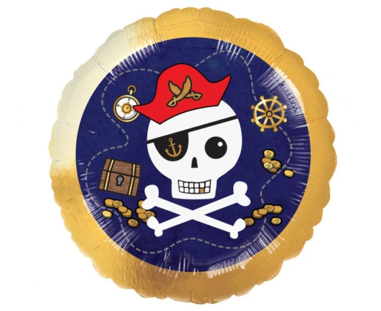 Balon foliowy z piratem piracki balon piracka czacha Pirates Map 18"