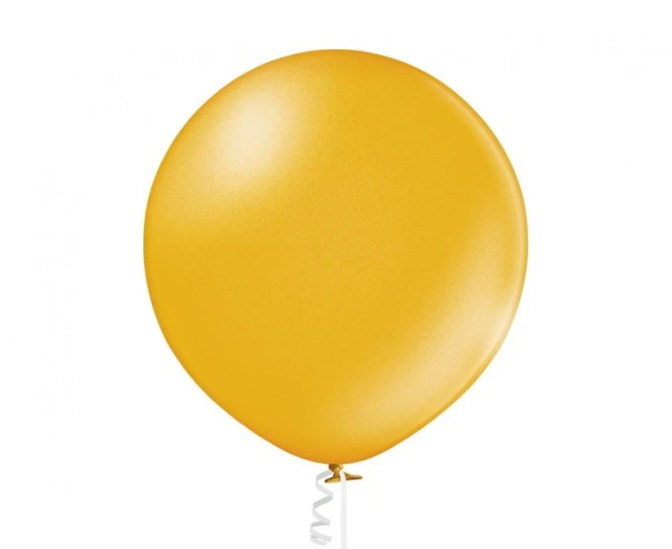 Balon złota kula metaliczny złoty duży 24" 61 cm
