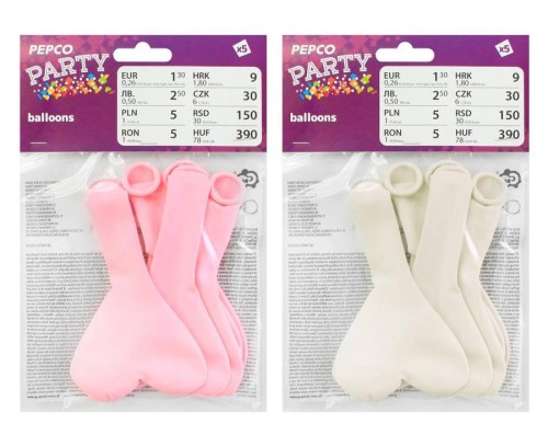 Balony serca duże 5 szt.