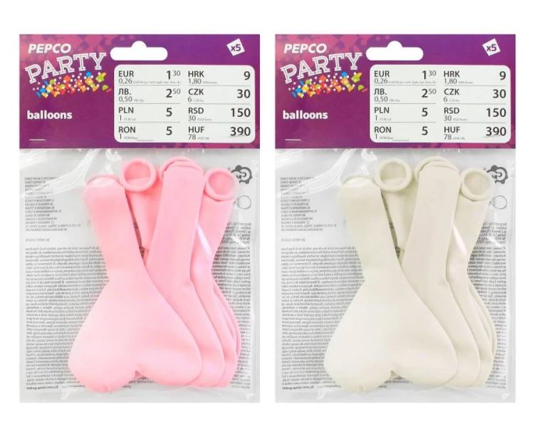 Balony serca duże 5 szt.