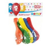 Balony cyfra 1 na roczek pierwsze urodziny 30 cm 12" pastel mix 5 szt