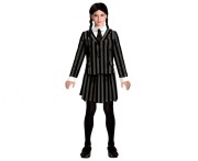 Strój Gotycka Uczennica WEDNESDAY żakiet Przebranie halloween rozm 130/140 cm