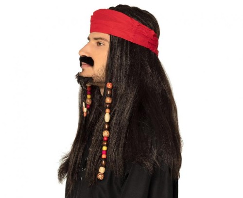 Peruka Jack Sparrow pirata włosy pirackie profesjonalne przebranie pirat