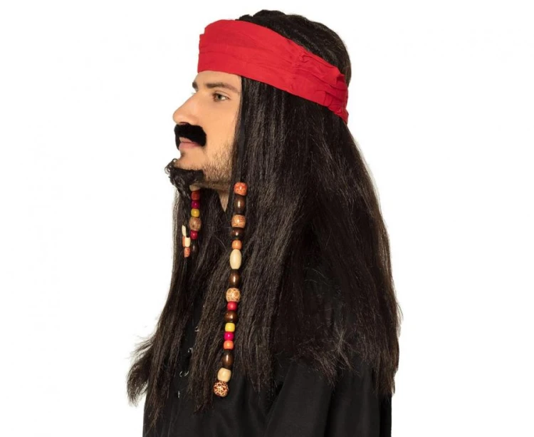 Peruka Jack Sparrow pirata włosy pirackie profesjonalne przebranie pirat