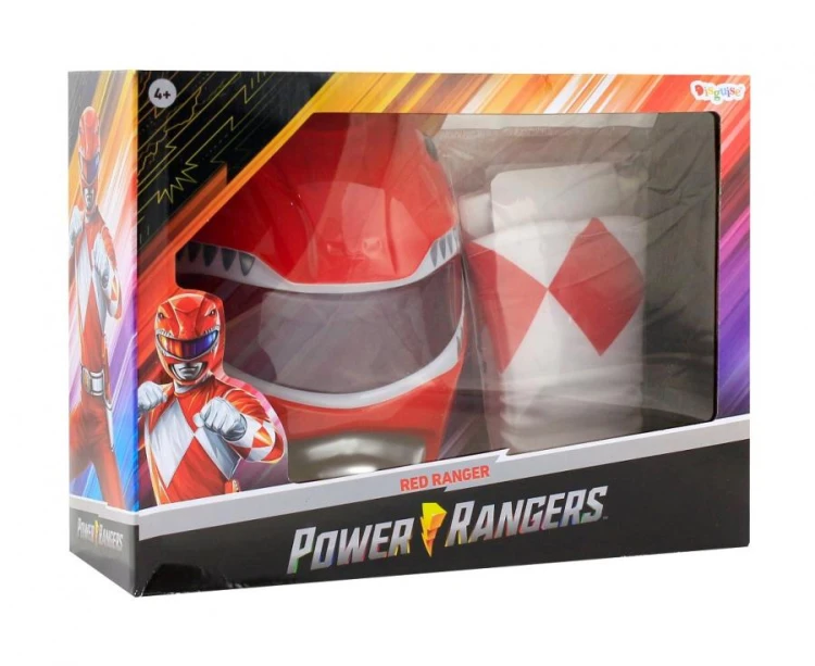 Zestaw akcesoria Power Rangers czerwony przebranie Red Ranger